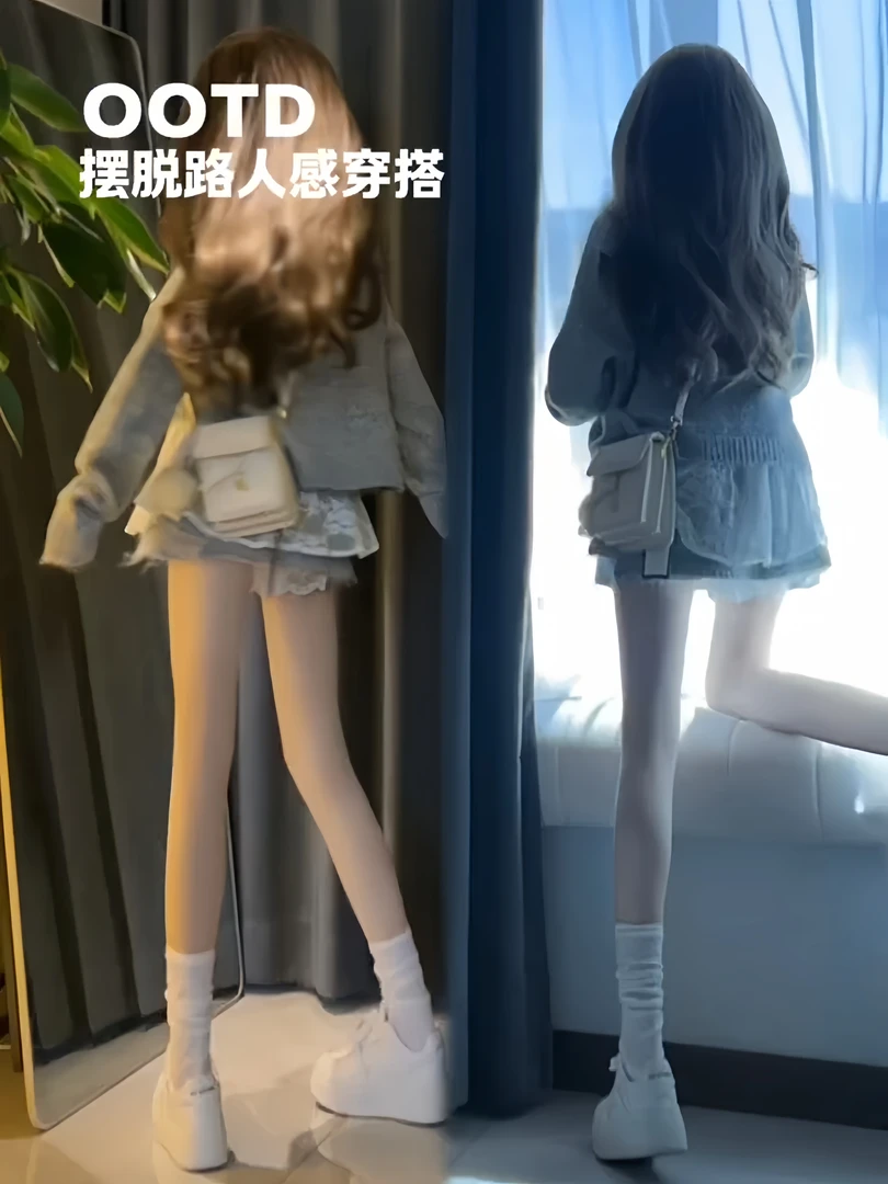 法式温柔V领花边系绳上衣女装秋季新款蕾丝连衣裙+高腰短裙三件套