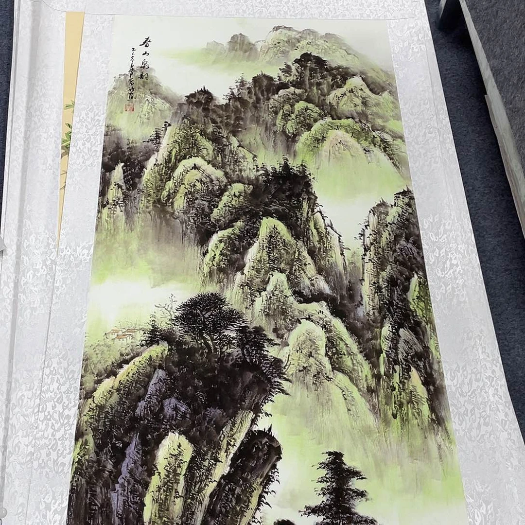 国画作品小姐姐放漏…