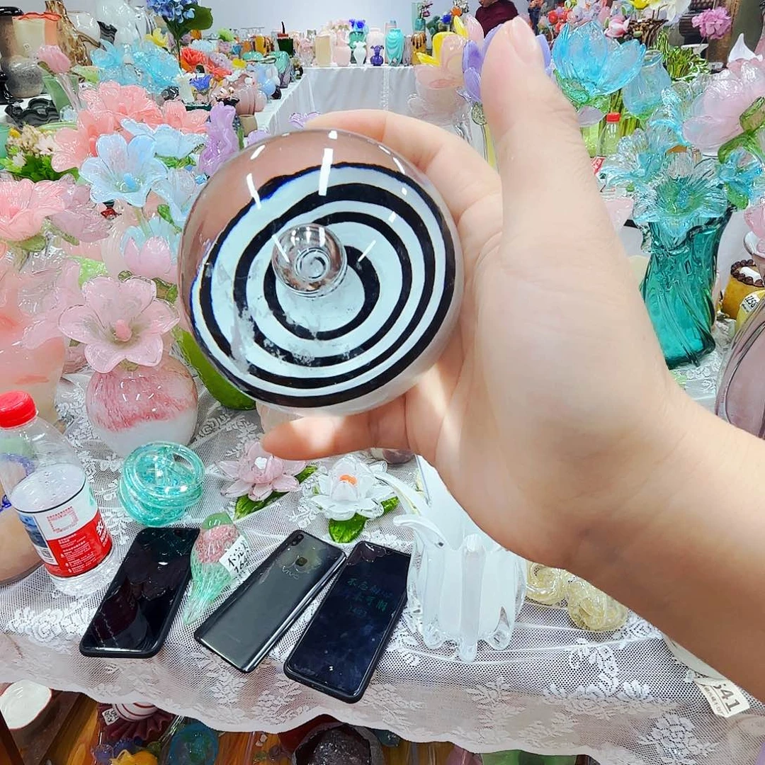 琉璃球花瓶花器艺术品摆件