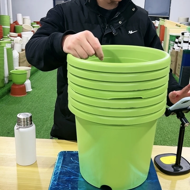 微瑕四季5号口29高24.5果绿色7只无托