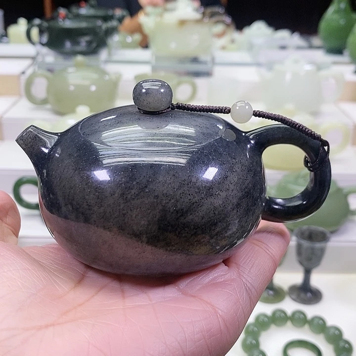 未镶嵌和田玉挂件布***李茶壶