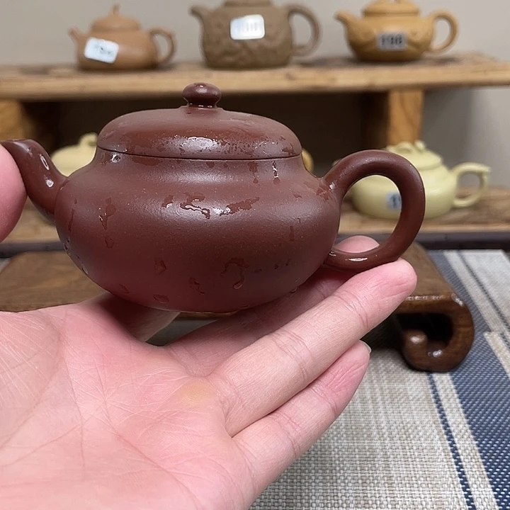 蓝***图茶壶紫砂原矿手工紫砂壶