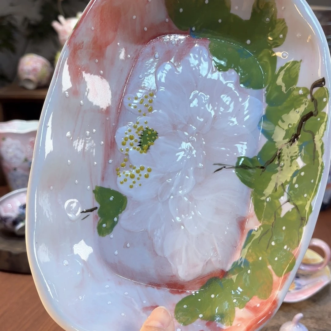 景德镇手绘高温釉下彩陶瓷茶具