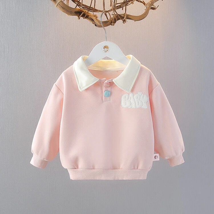 婴幼儿春秋款上衣1-2岁女宝宝秋装2025新款婴儿超萌可爱长袖卫衣