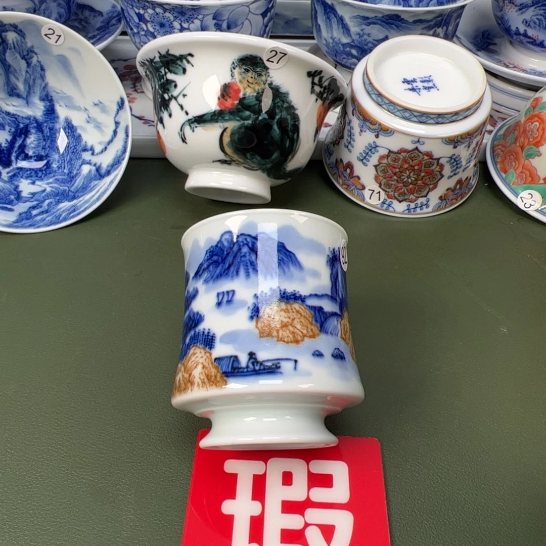 陶瓷景德镇纯手工纯手绘茶具木木92开片