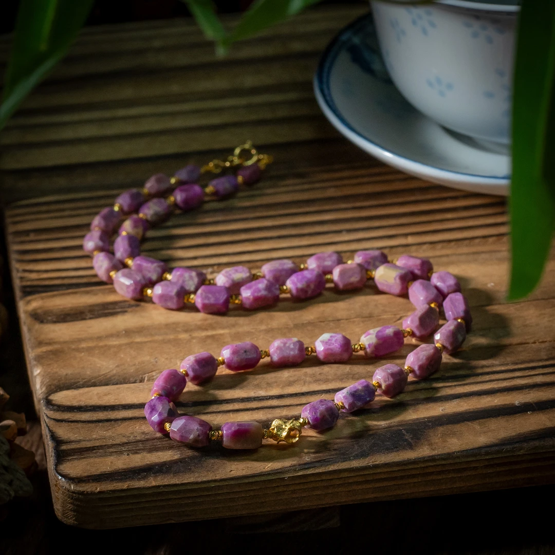 世间臻宝-梨念 | 18K桃红舒俱来DIY项链/多样性/P6938/45cm/均30