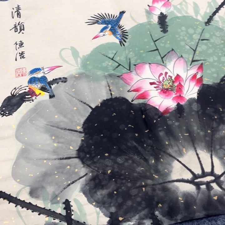 国画我的心好痛啊我的心真的好痛啊好