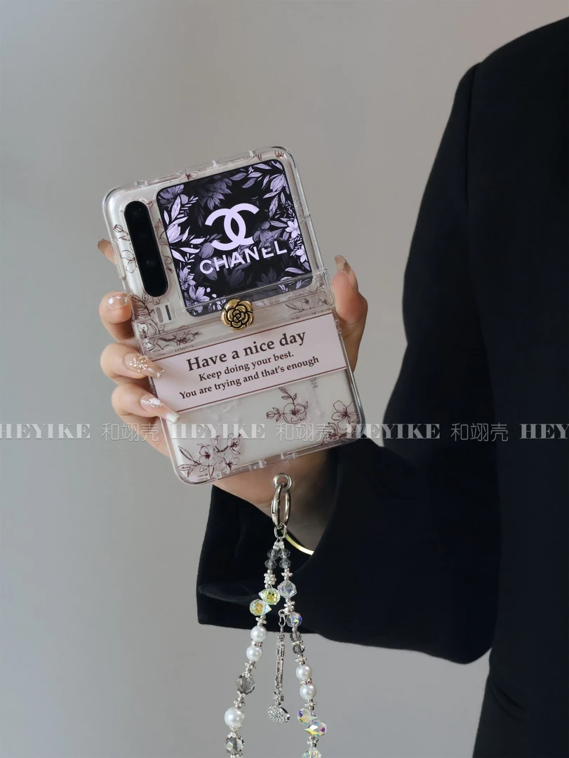 新款旋转山茶花适用华为purax手机壳magicvflip2折叠典藏pocket2