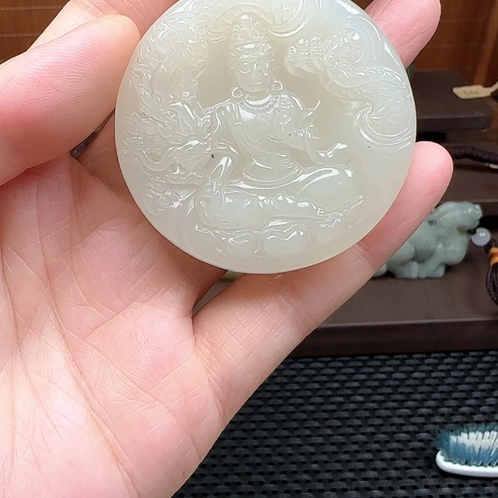 和田玉未镶嵌吊坠(不含链)