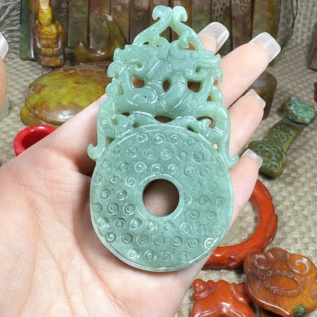 白玉菩提吊坠挂件