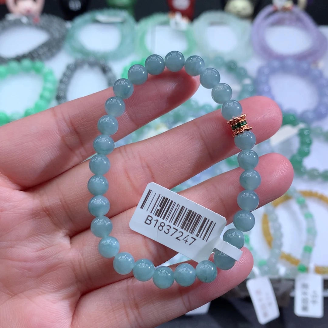 翡翠手链未镶嵌天然