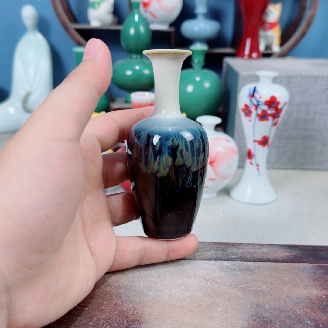 陶瓷手工小花器摆件