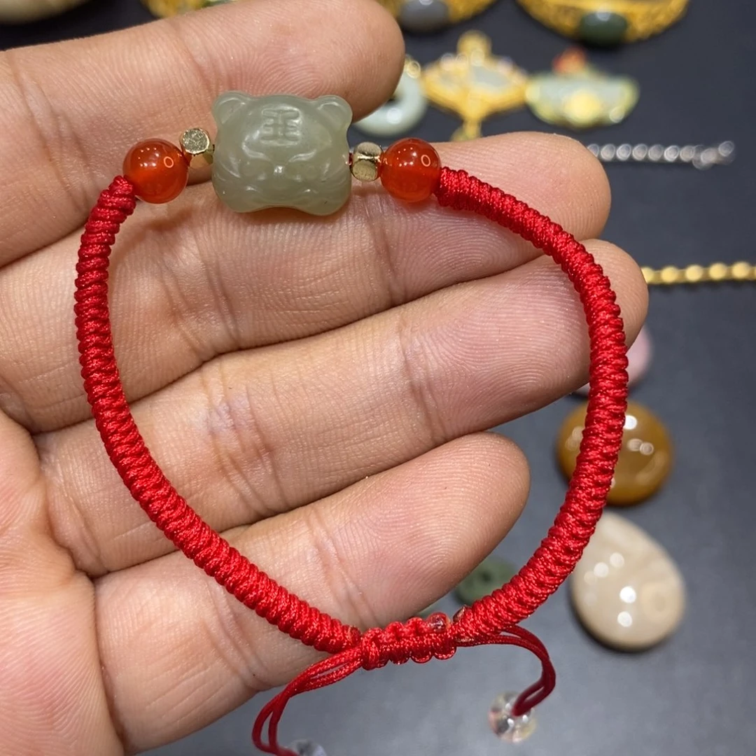 和田玉手绳未镶嵌