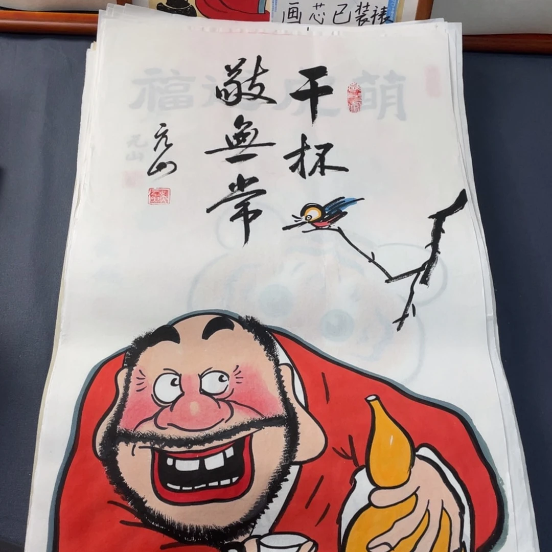 国画禅意画纯手绘作品