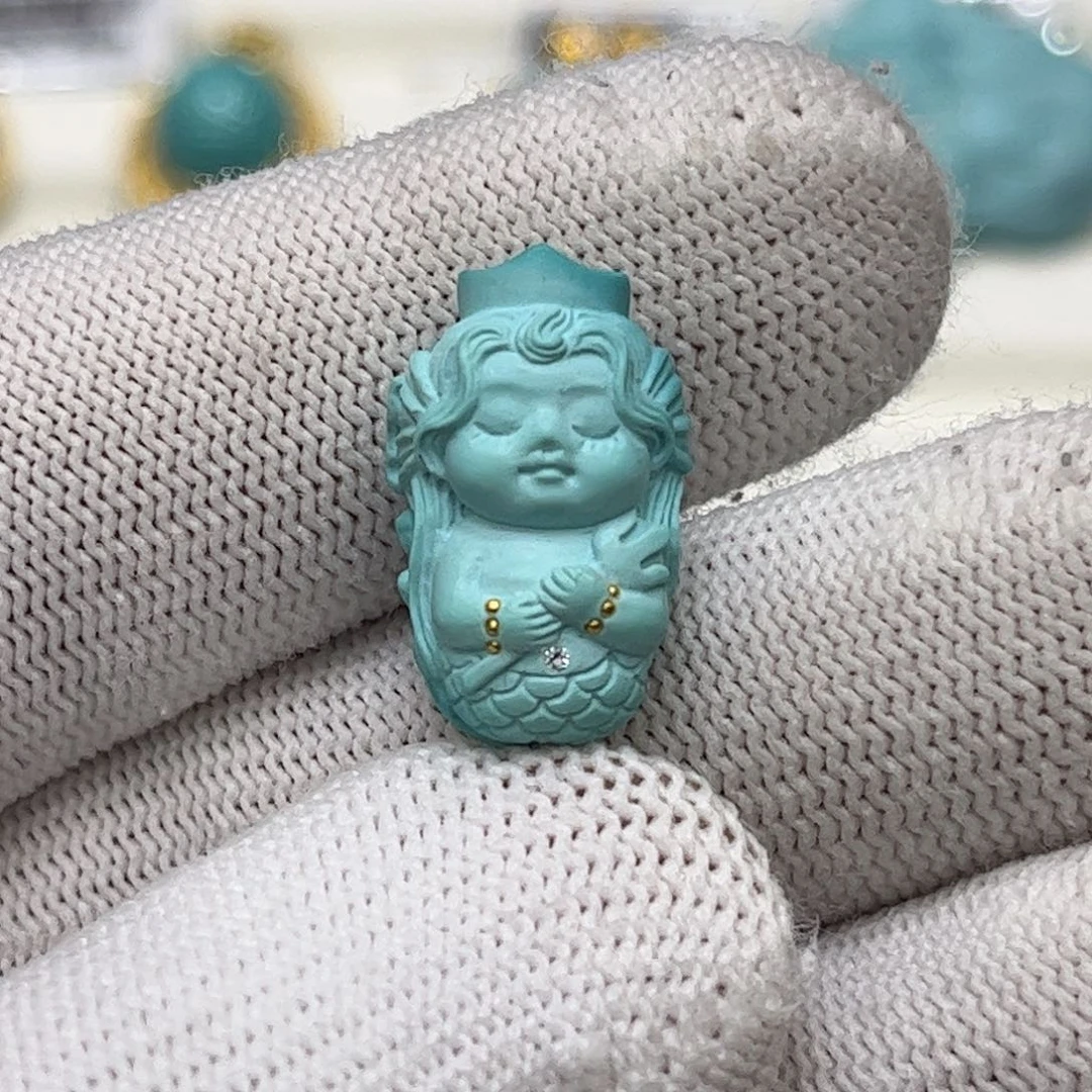 未镶嵌绿松石珠宝奇石