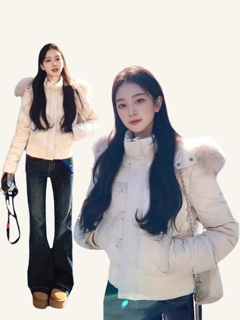 冬季新款超好看韩系甜美棉衣女2025新复古加厚棉服棉袄小个子外套