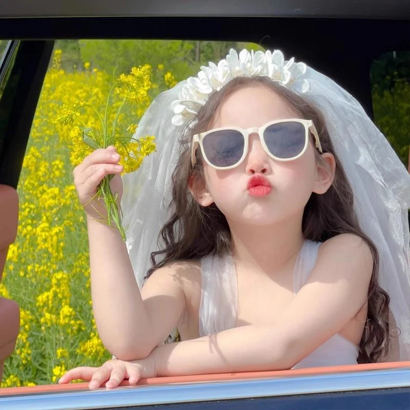 帕森精品儿童墨镜可折叠防晒男童女孩偏光镜时尚宝宝护眼防紫外线