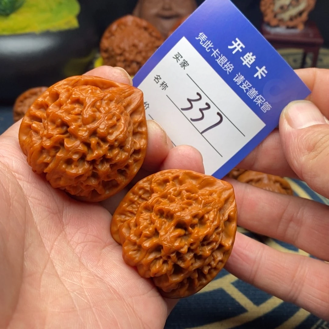 文玩核桃吊坠官帽42