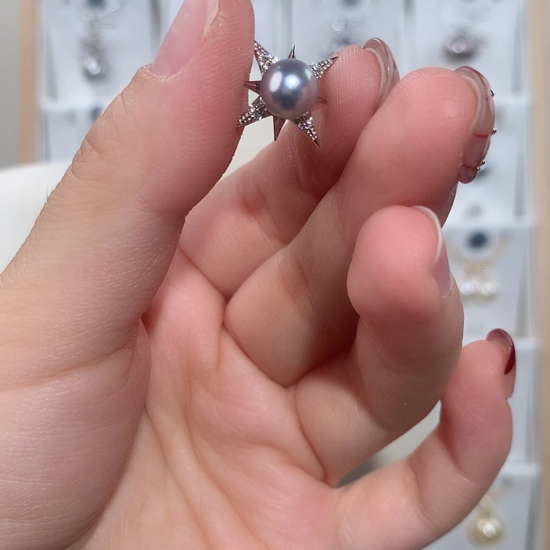 海水珍珠颈饰银S925镶嵌