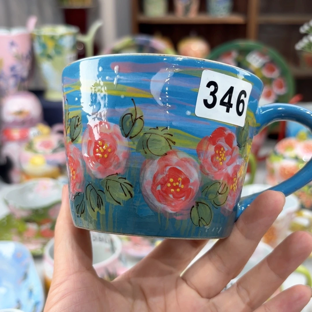 景德镇手绘高温釉下彩陶瓷茶具
