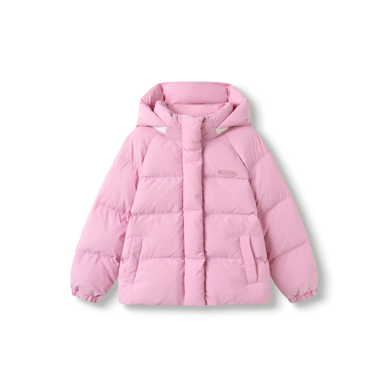 巴拉巴拉童装儿童短款羽绒服女童冬装保暖连帽外套上衣舒适户外潮