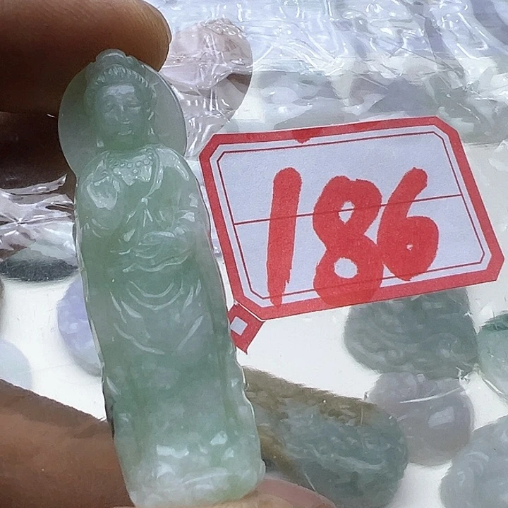 翡翠颈饰未镶嵌天然缅甸翡翠吊坠