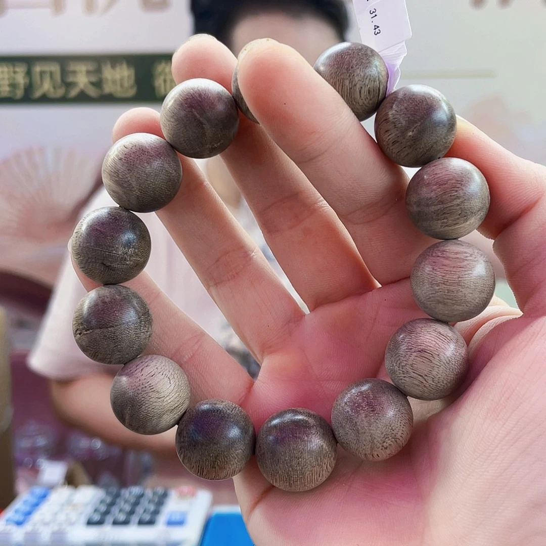 手串沉香野生海南圆珠单圈1.7/31克多样性发一