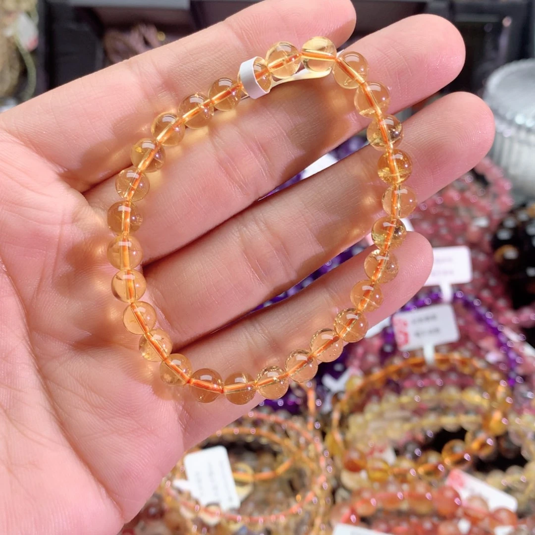 黄晶手链未镶嵌1****离黄水晶6