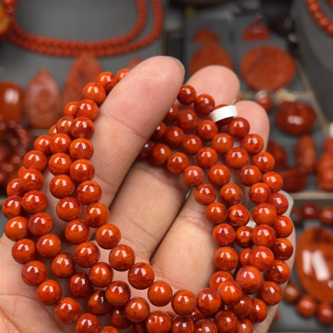 【闪购商品】南红玛瑙珠宝奇石未镶嵌多圈6