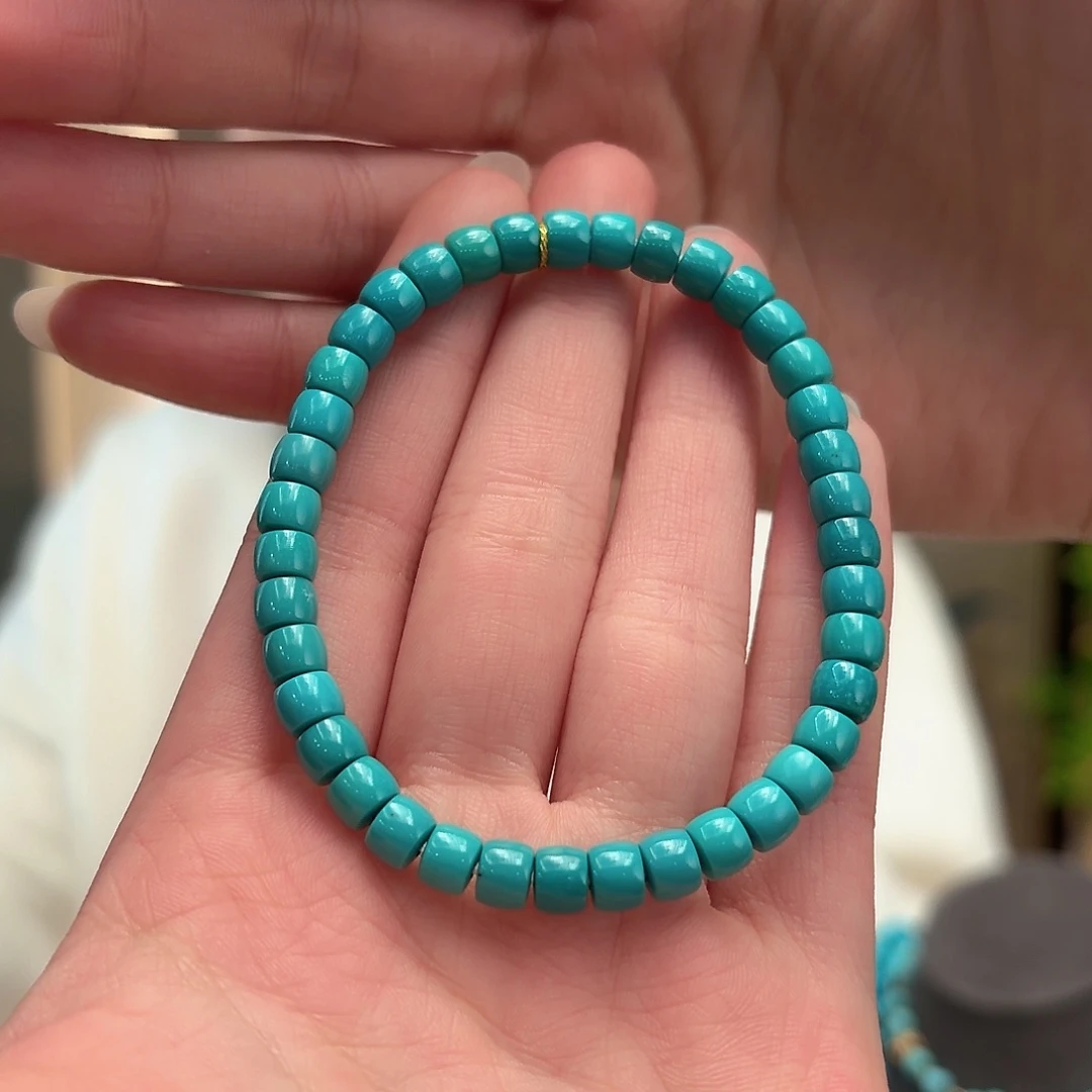 绿松石未镶嵌颈饰