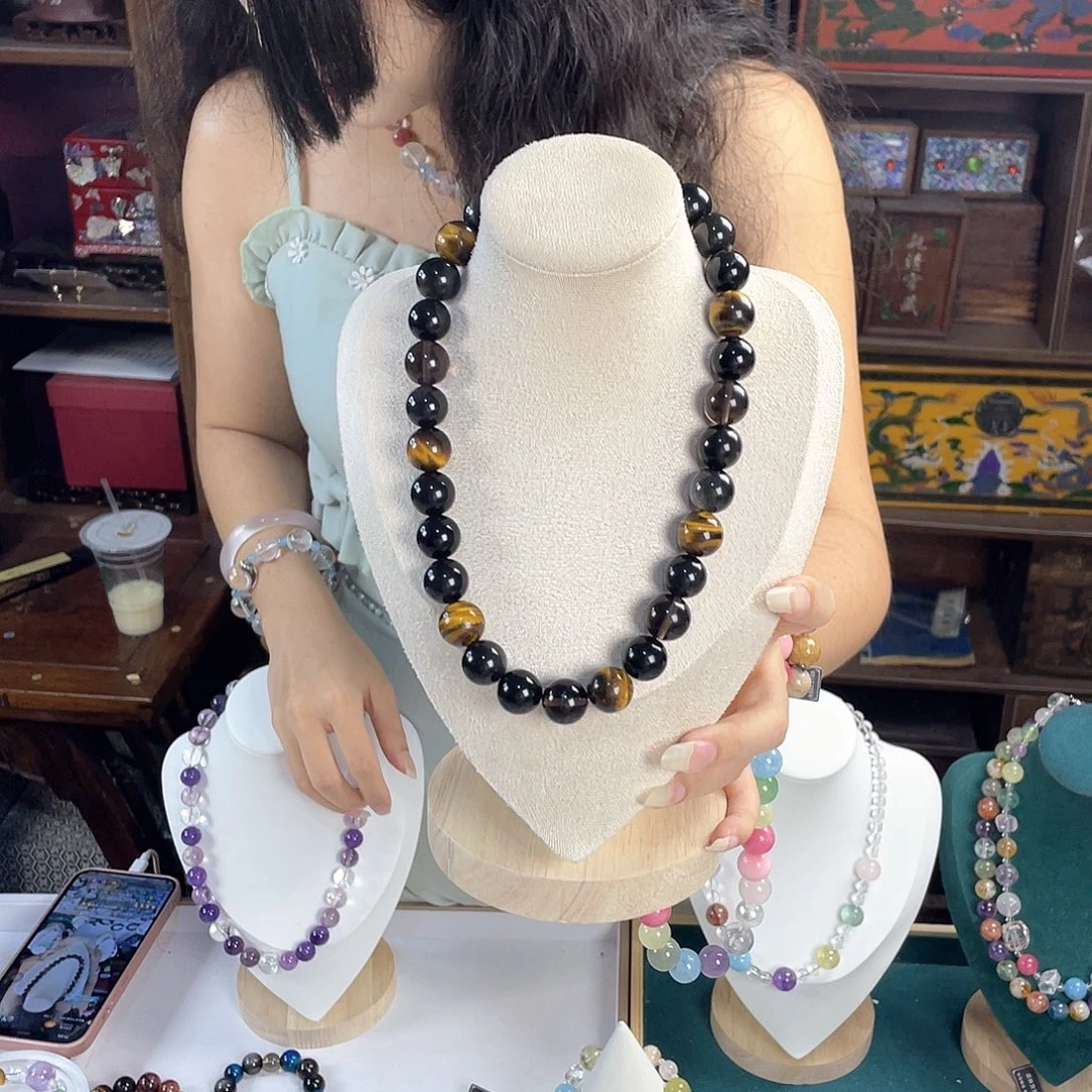 水晶手链银S925镀金镶嵌