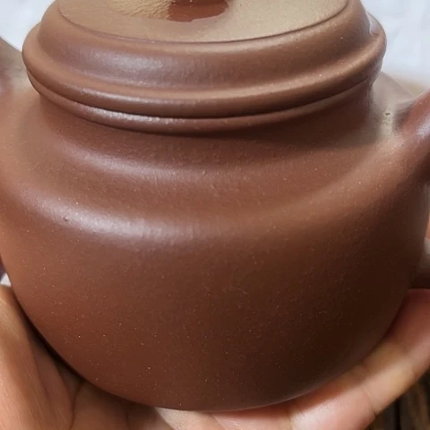 紫砂茶壶留***边老紫德钟260cc