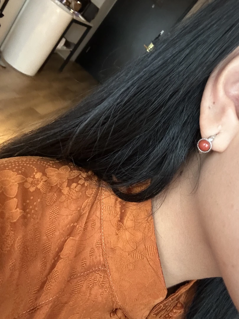 非金属亚克力耳饰 新款二圈简单干净