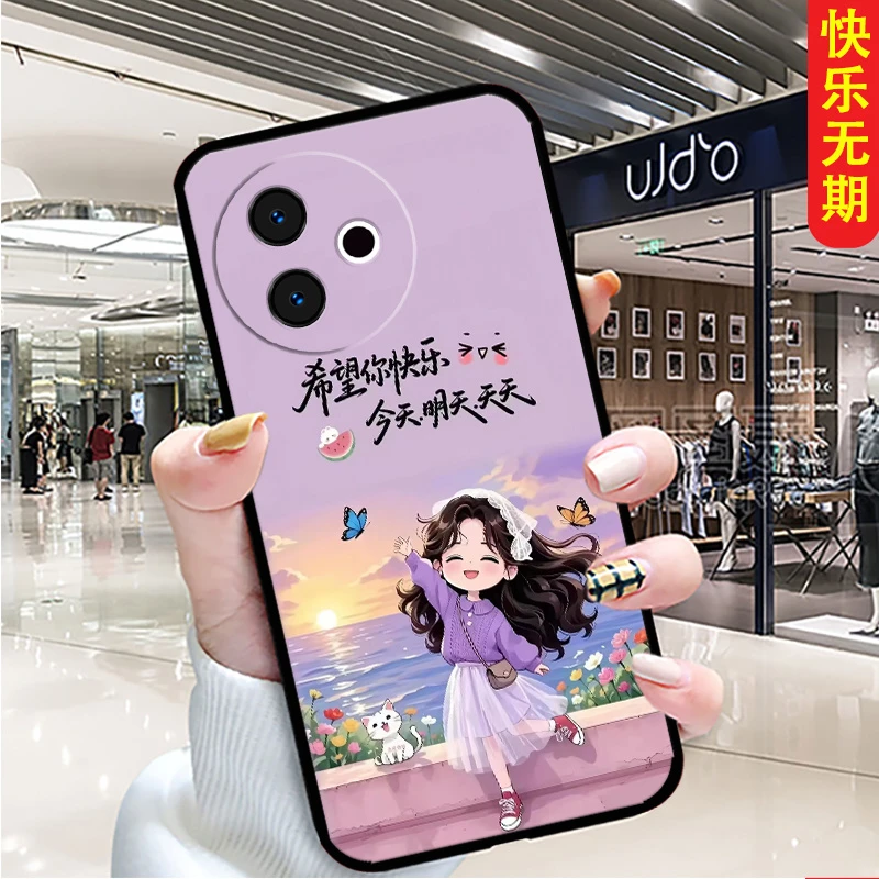 适用vivoY300i手机壳y300i防摔硅胶软壳V2444A全包边个性男女新款