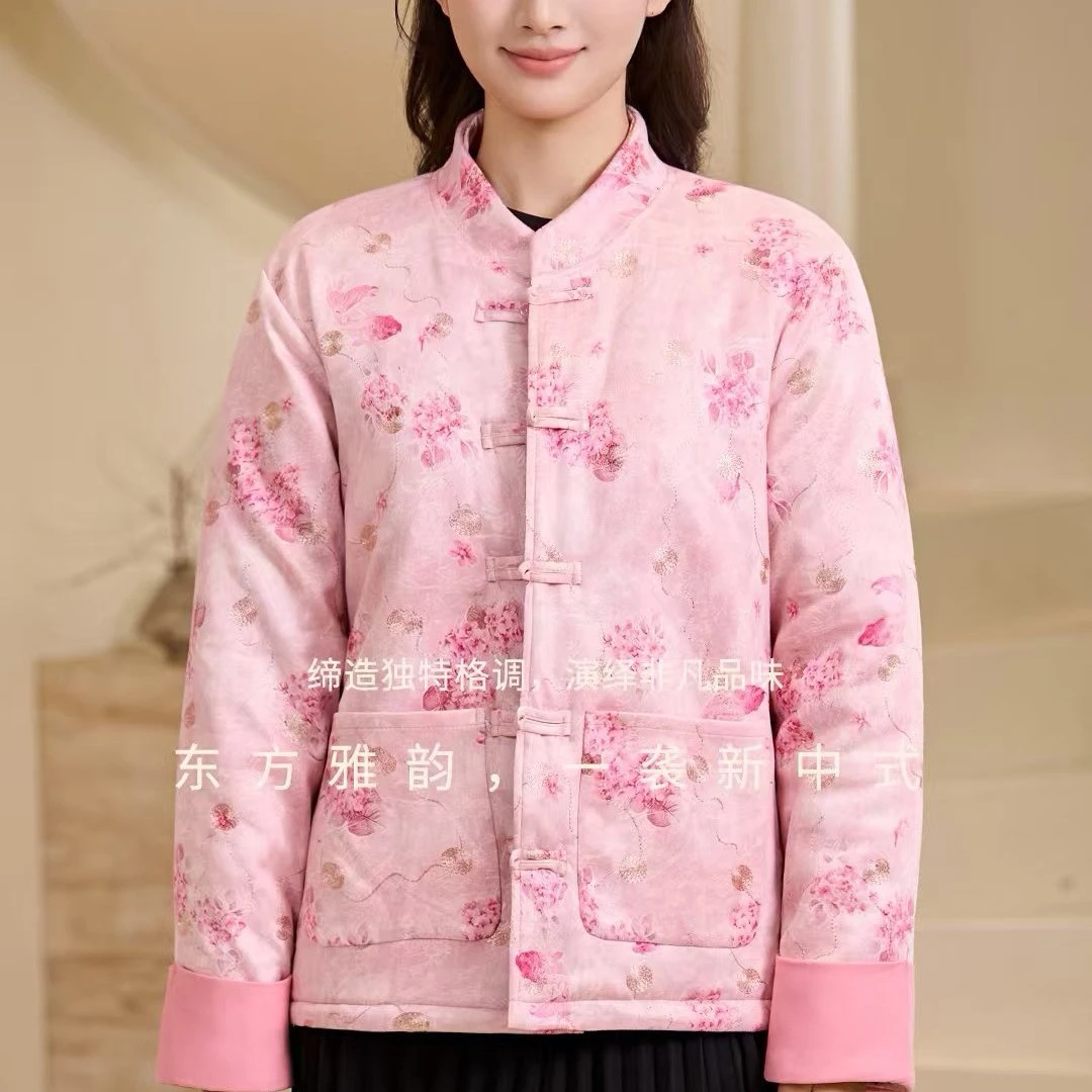 时尚女装冬季中式国风加绒加厚3188-09