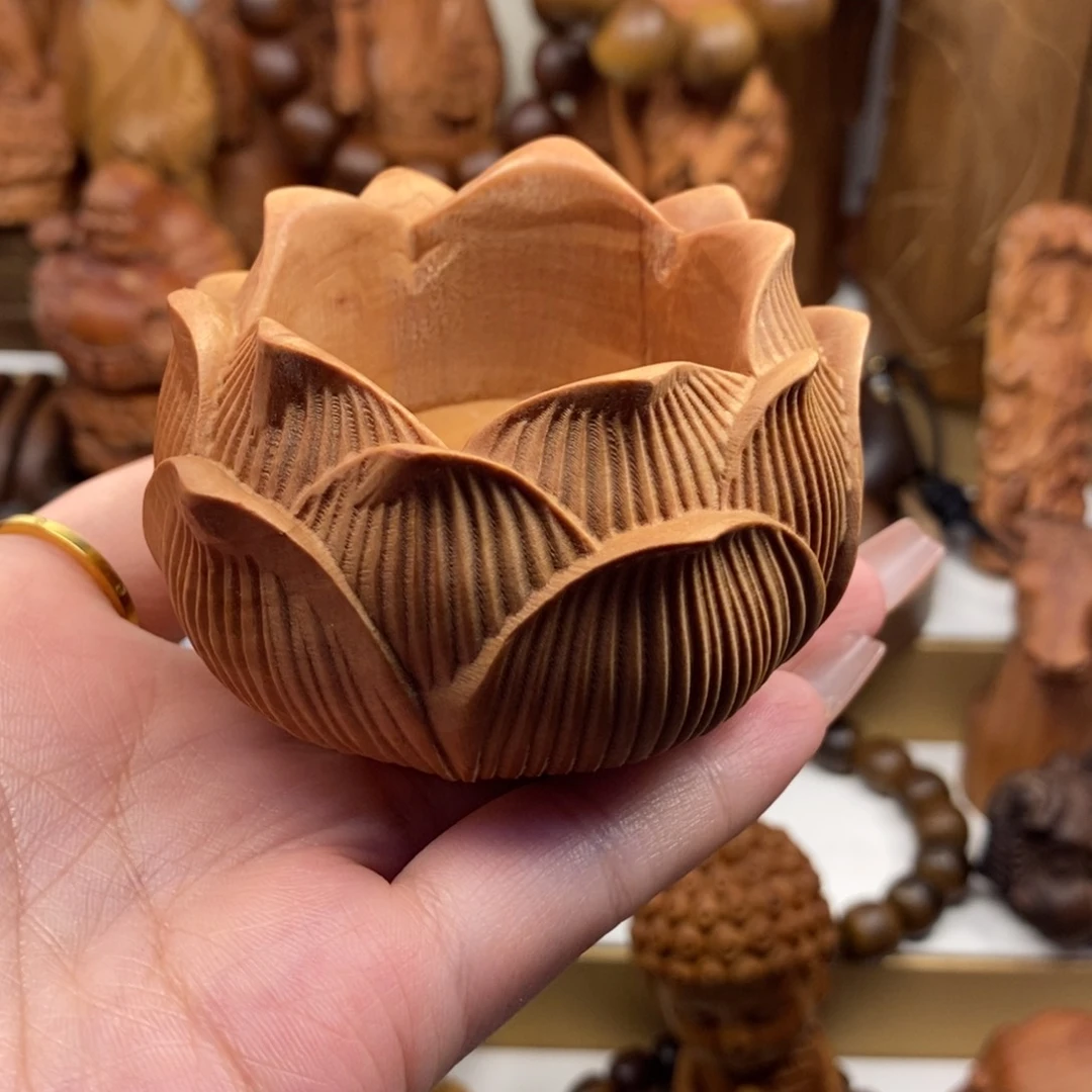 檀香木手串/手链老山檀莲花底座奶香