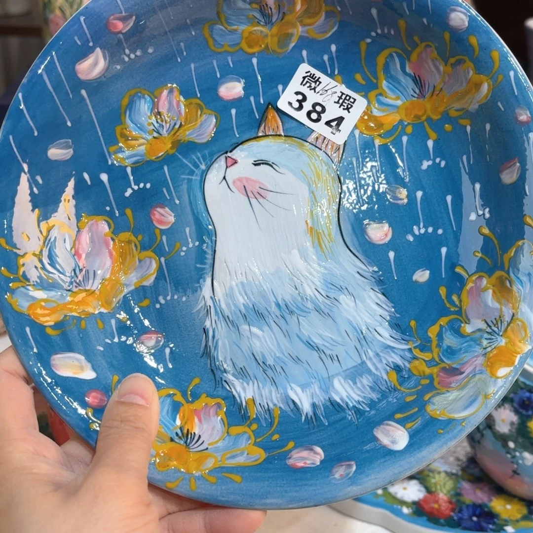 景德镇手绘高温釉下彩陶瓷茶具