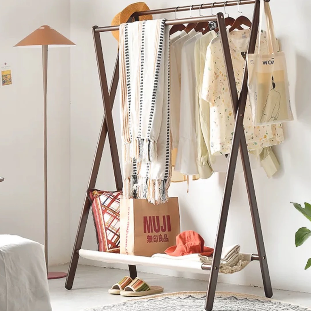 实木榉木衣帽架德国进口榉木