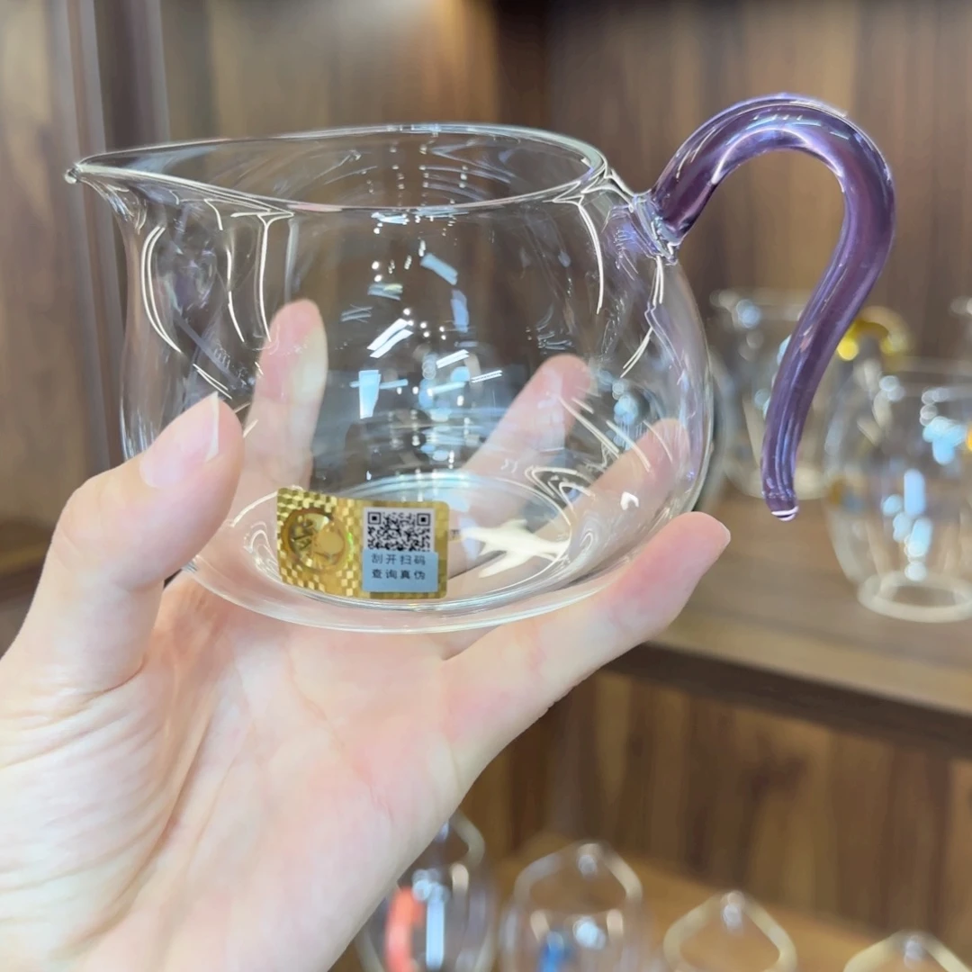 淡然浅紫色公道杯。。