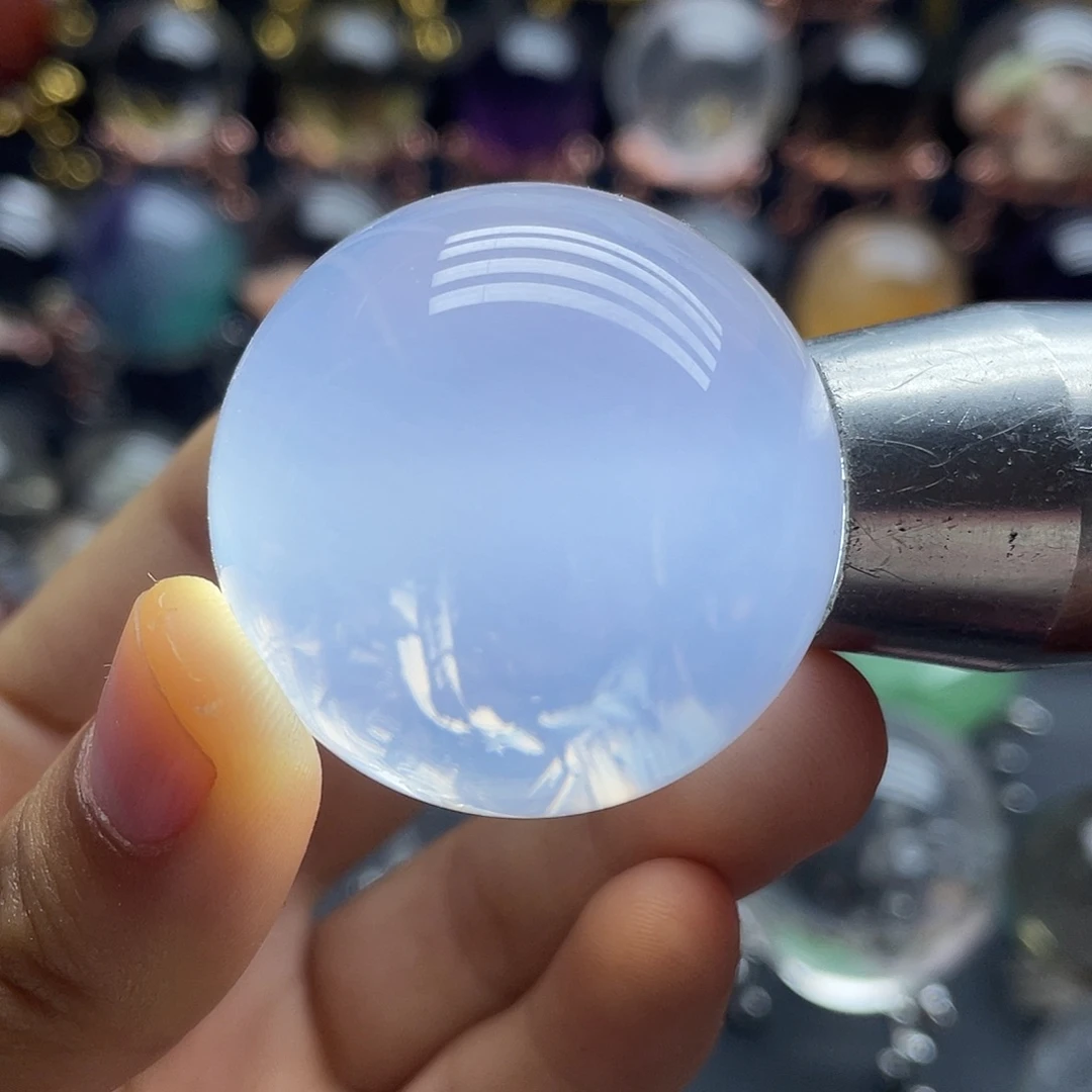 天然蓝雾水晶38.4未镶嵌水晶