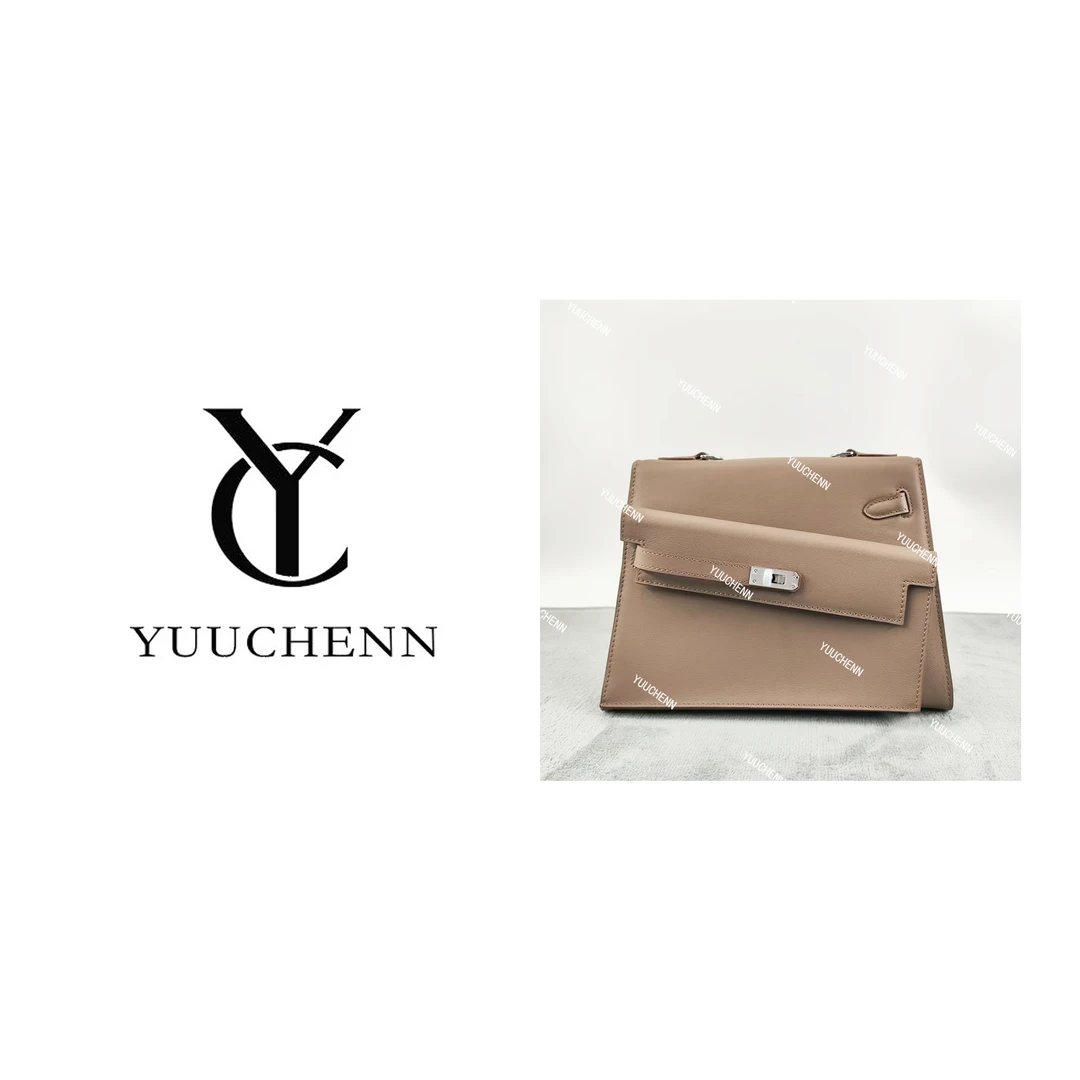 YUUCHENN【kelly】进口swift皮25cm原创设计高定真皮包 HH4330