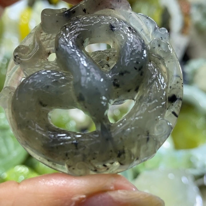 岫玉未镶嵌岫玉吊坠