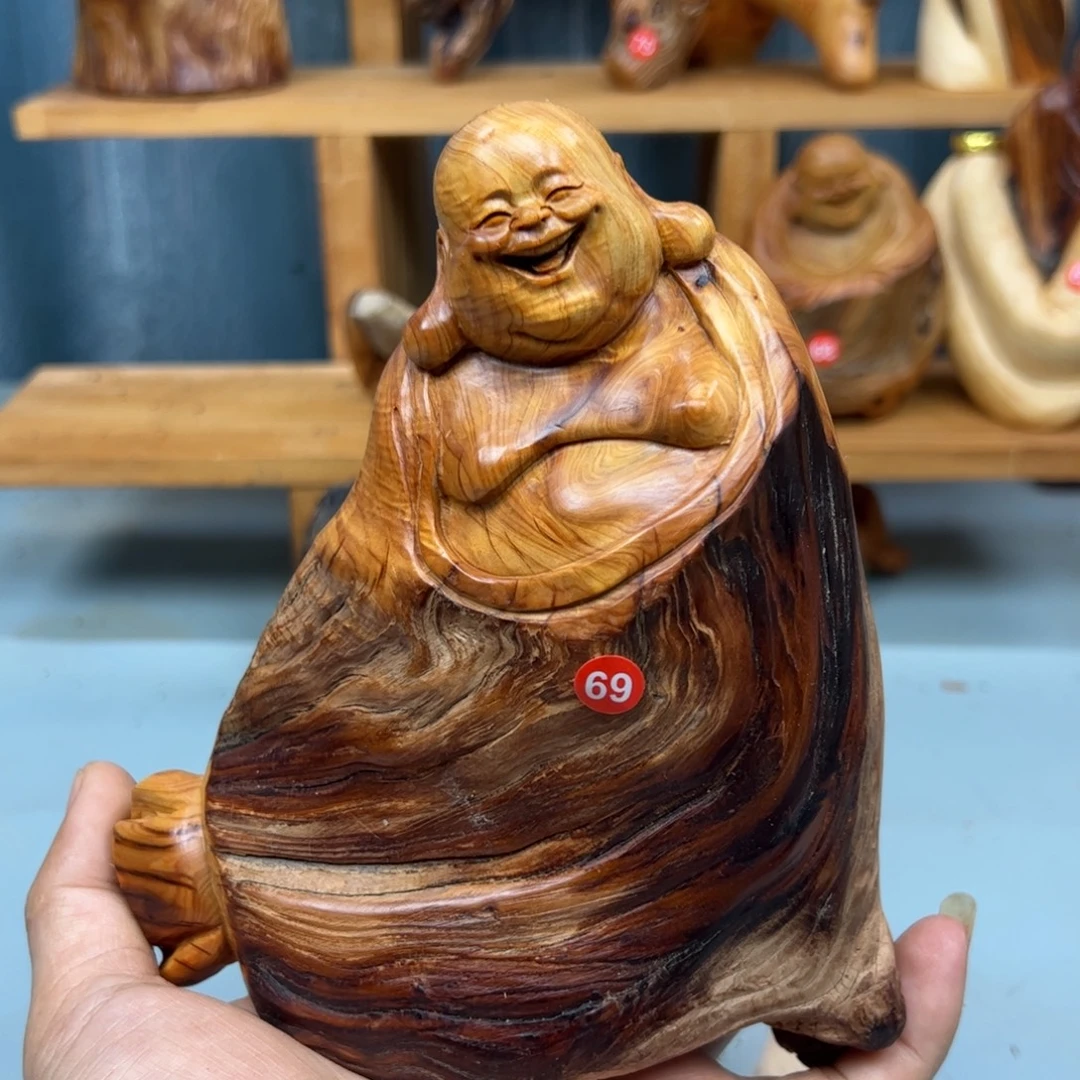 用***3木崖柏木摆件手把件