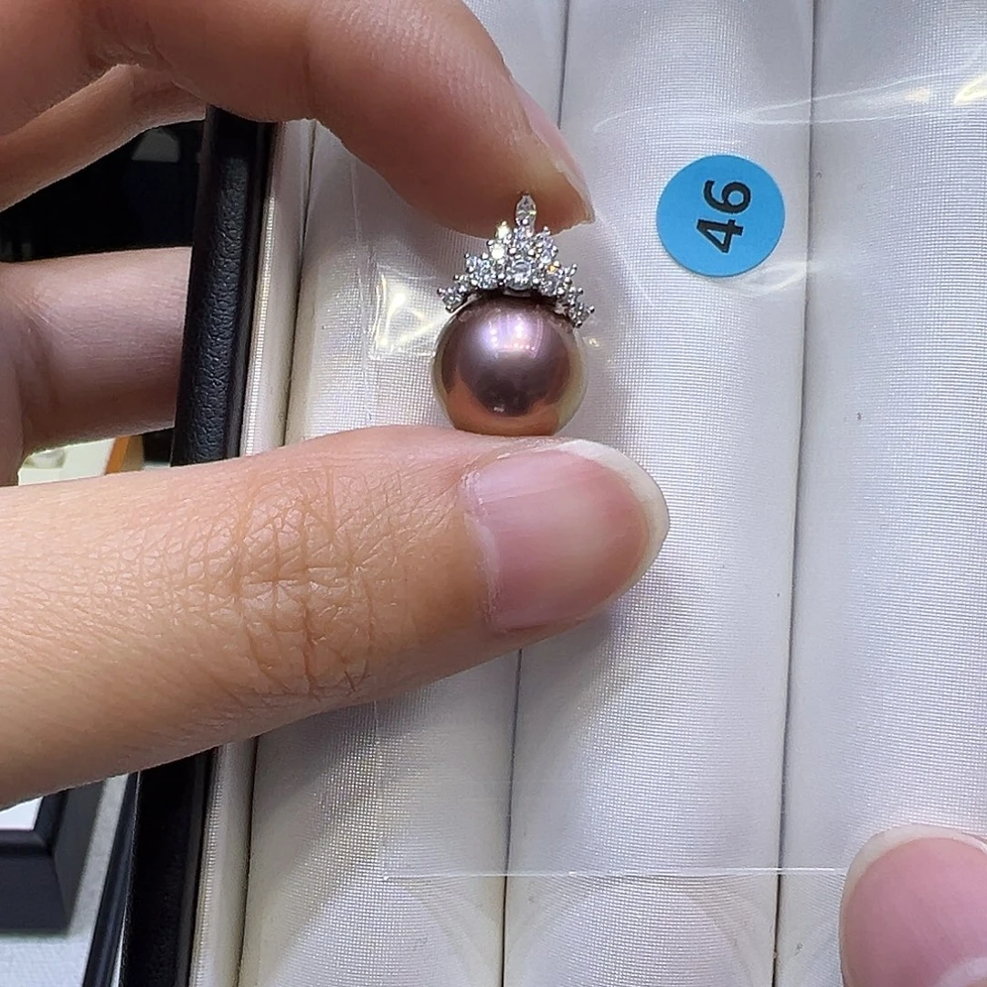 颈饰淡水珍珠银S925镶嵌