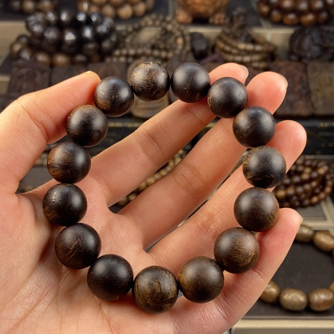 沉香手串旭****）越南白棋楠玉华留疤
