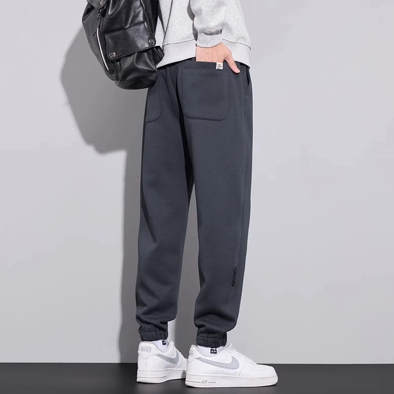 【喜】秋冬休闲裤男士2025新款宽松直筒阔腿长裤子男冬季  直播链接