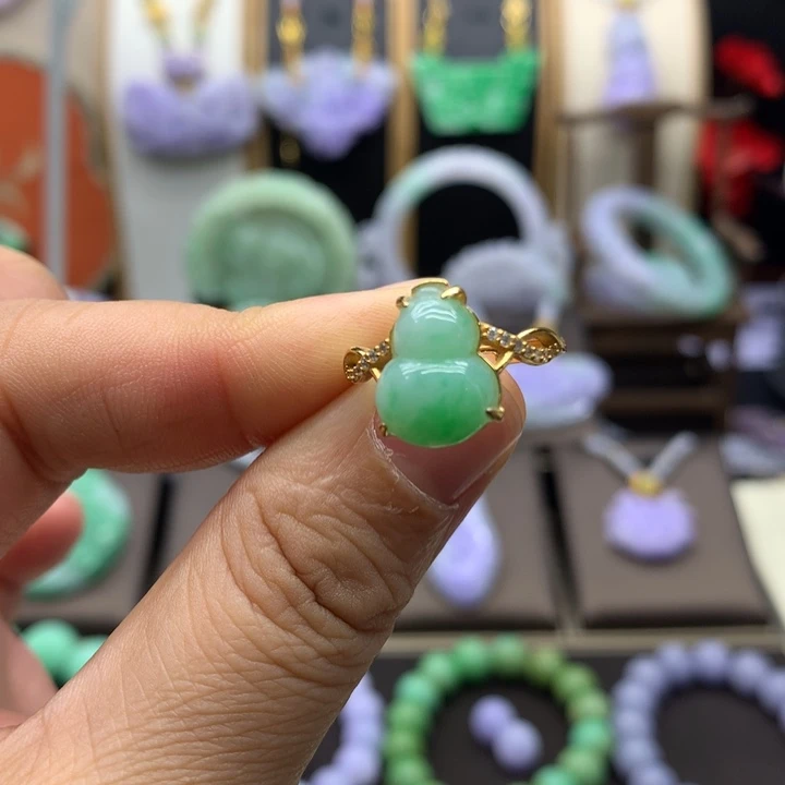 吊坠(不含链)未镶嵌翡翠翡翠戒指