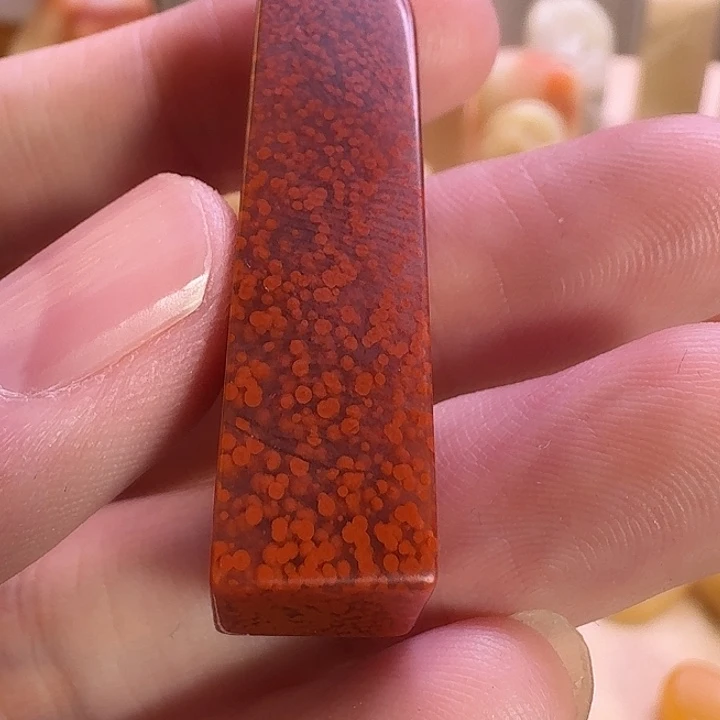 贺****印石寿山石水洞桃花素章