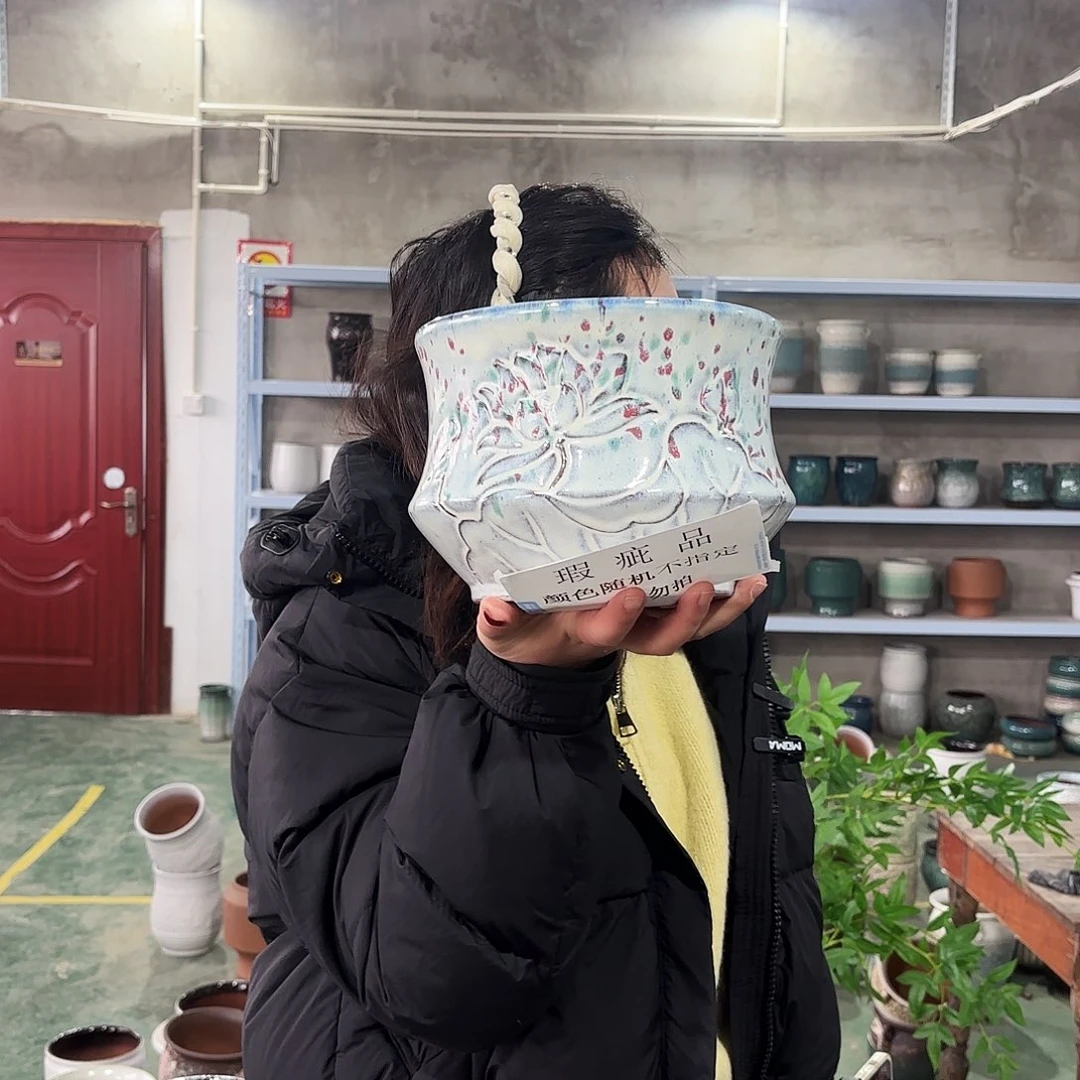 瑕疵一个高15/20红陶