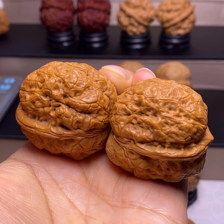 文玩核桃把件黄金蟒13